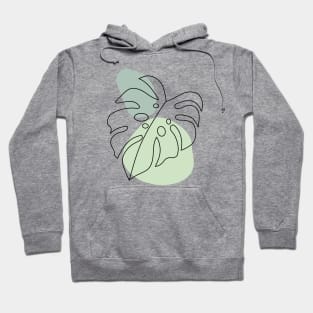 MINIMALISTIC MONSTERA ILLUSTRATION Hoodie